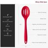 Non-Stick Silicone Slotted Spoon Long-Handled Cooking Serving Spoon Skimmer Scoop Drainer Spoon For Kitchen Gadgets Accessories