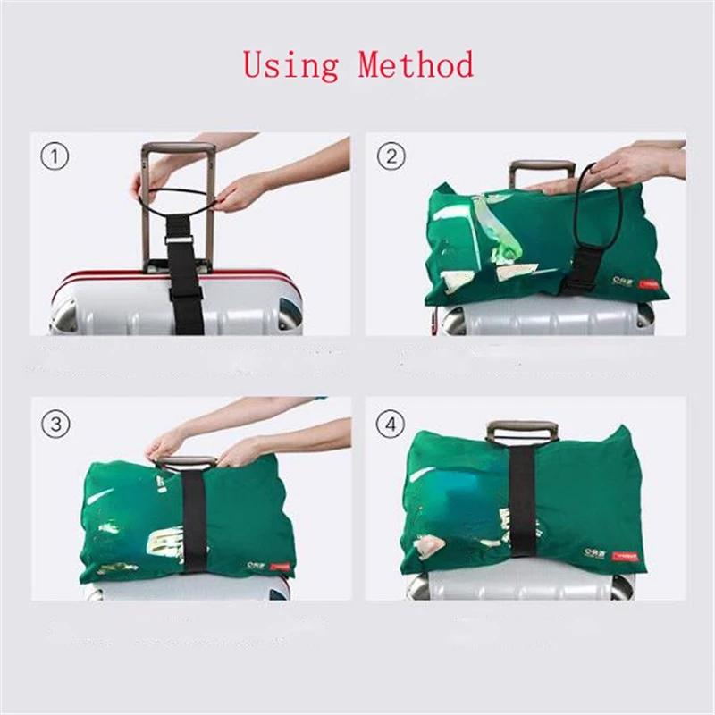 1/2PC Adjustable Luggage Fixed Strap Elastic Luggage Suitcase Belt Travel Security Carry On Straps Multi Use Connector Straps