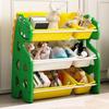 Dinosaur-Themed Kids' Multi-Layer Storage Shelf and Organizer