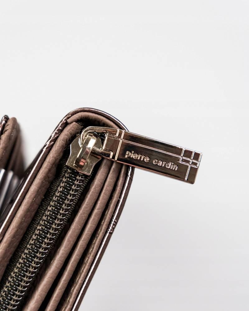 Damenportemonnaie mit dekorativen Blättern von Pierre Cardin