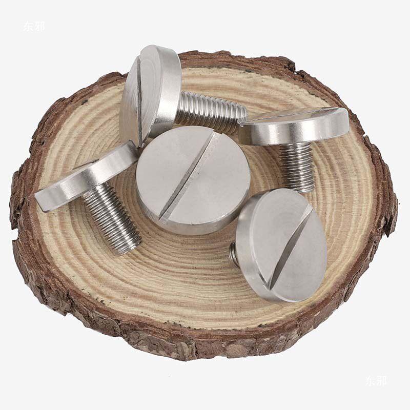 304 Slotted Flat Round Head Screws - GB833 M2.5 to M10