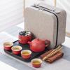 Portable outdoor travel tea set with gifts Business company high-end gifts