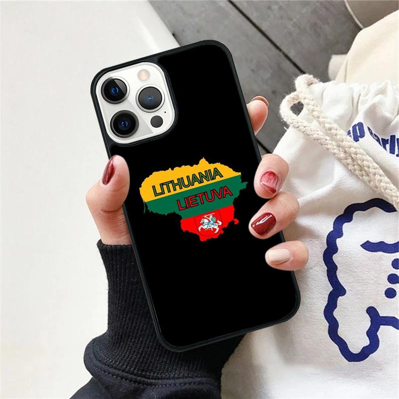 Lithuania Flag Phone Case For iPhone 17 Air 15 16 Cover  11 13 14 Pro Max 12 Plus Max Fundas