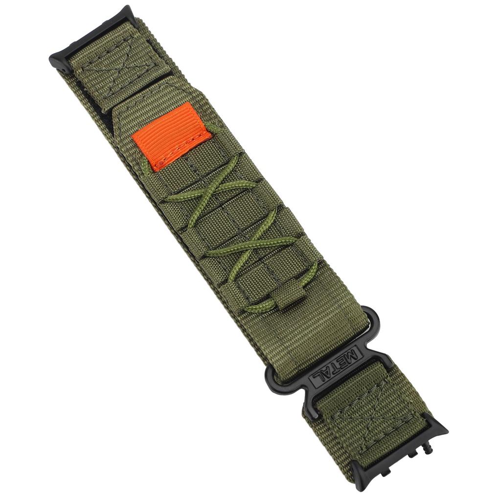 Hook and Loop Fastener Watch Strap Adjustable Nylon Watch Band Replacement for Men Women OD Green