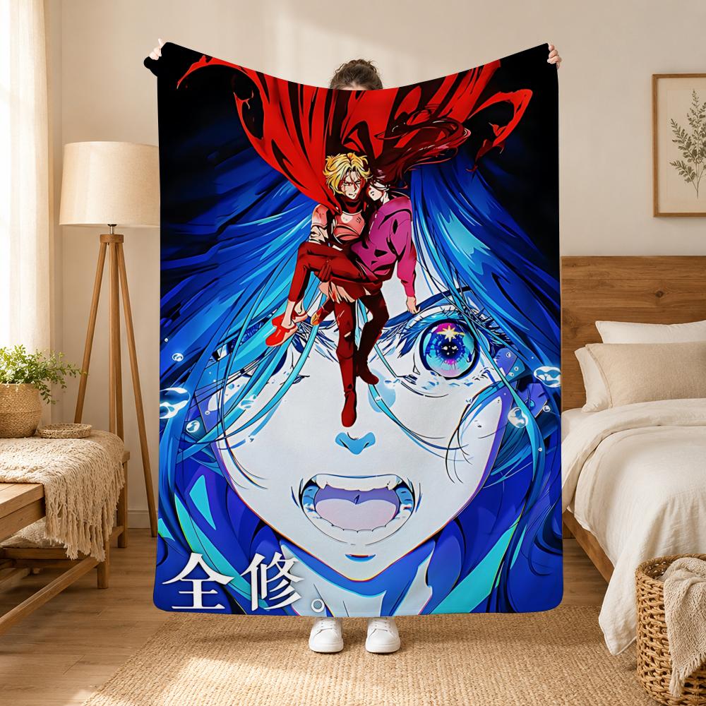 Zenshu Anime Throw 240g Flannel Blanket, Suitable for Sofas, Beds, Offices, Exquisite Gift Blankets