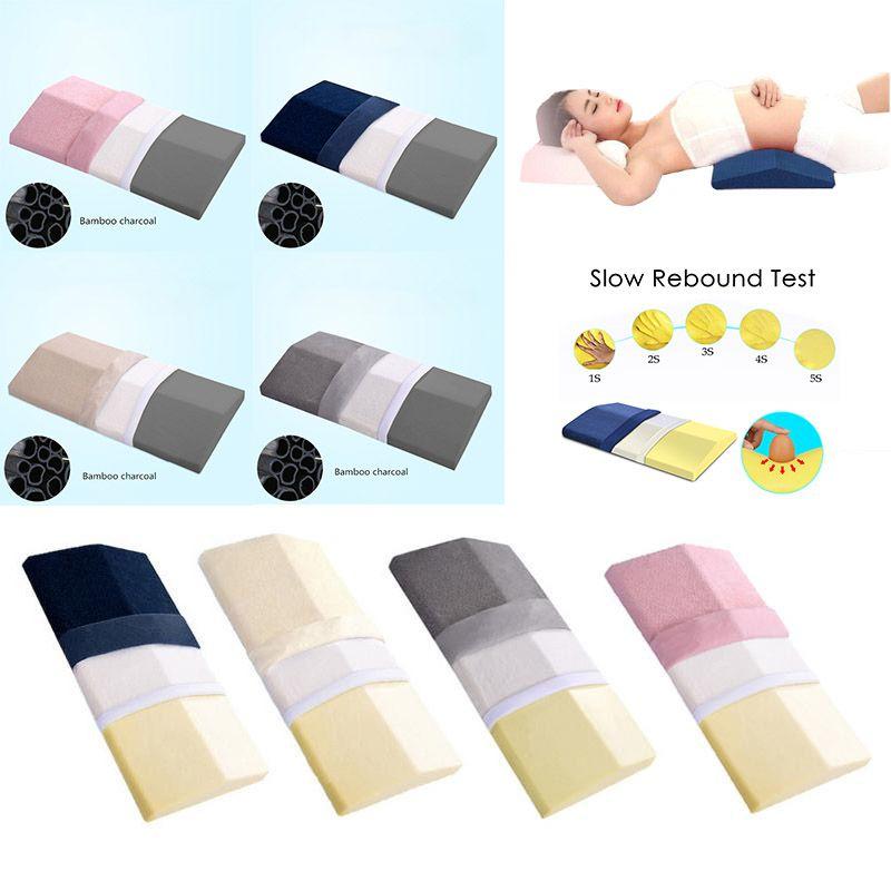 Premium Memory Foam Lumbar Support Wedge Pillow For Ultimate Back And Leg Comfort