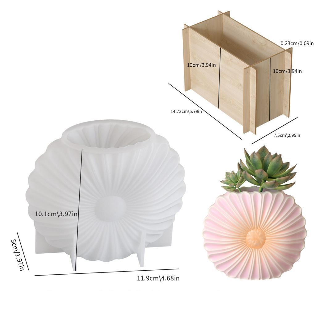 DIY Sunflower Vase Silicone Mold For Resin Crafts Durable And Easy To Demold Ideal For Home Decor And Unique Gifts