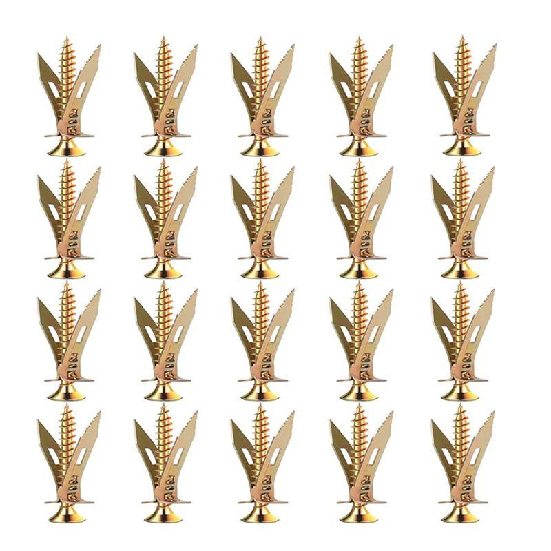 

AEE2-100PCS Self Drilling Drywall Anchors With Screws Upgraded Zinc Plated Steel Hollow Wall Anchors(0.47X1.57Inch)And Screws