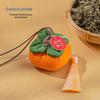 Handmade Lucky Lotus Pod Sachet: Embroidered Safety Charm & Coin Purse for Dragon Boat Festival