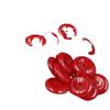 Red Quartzite Jade Coin Buckle Pendant for Bracelet, Anklet, or Car