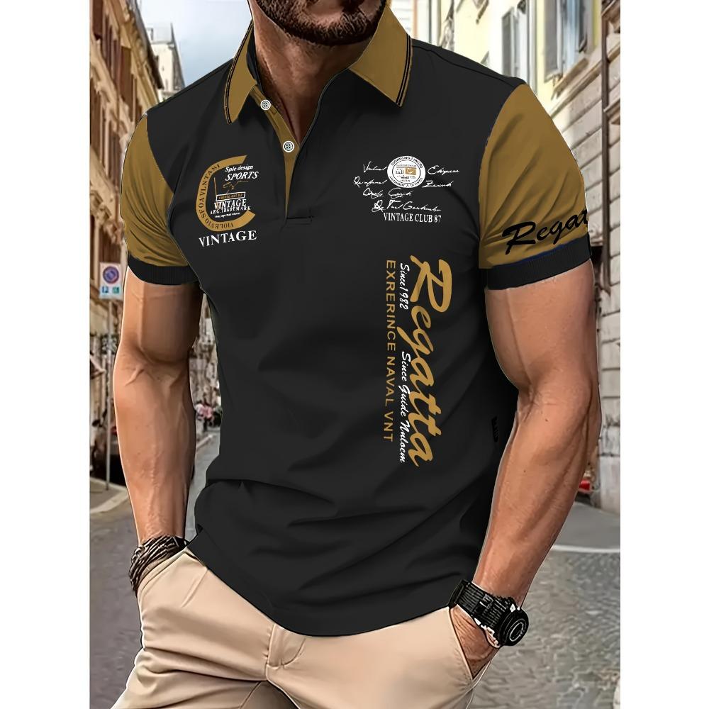 Summer New Men's Short Sleeved POLO Casual, Fashionable, Comfortable