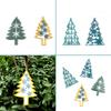 Shiny Glossy Christmas Tree Snowflake Ornaments Silicone Epoxy Resin Mold DIY Keychain Pendant for Valentine Gift