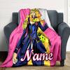 Customiz Name Personality JoJo's Bizarre Adventure  Blanket Soft &Warm Sofa Office Bed Travel Lunch Break Blanket, Gift Suitable All Seasons