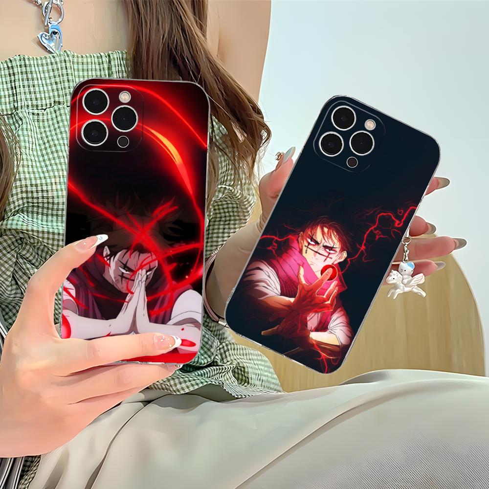 Jujutsu Kaisen Choso Mobile Phone Case for iPhone 16 15 14 13 12 11 X XR XS 8 6 Pro Max Plus Mini Clear Colour Protective Luxury