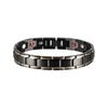Vinterly Black Blue Bracelets Men Stainless Steel 12mm Wrist Band Magnetic Health Energy Magnet Benefits Jewelry Male Germanium