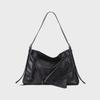 GROTTO Maillard Women's Large Capacity Genuine Leather Lapel Shoulder & Messenger Bag