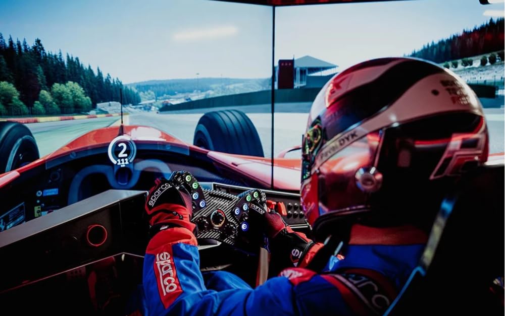 MOZA Racing KS Steering Wheel for GT and Formula Racing with 10 Customizable LEDs and RGB Quick R047 Games, Buttons, Built-in Release,