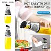 1/2pcs Oil Sprayer Superior Clear Glass Oil Vinegar Jug Dispenser Oil Meter Kitchen Large Opening Filling Cleaning 250/500 ML