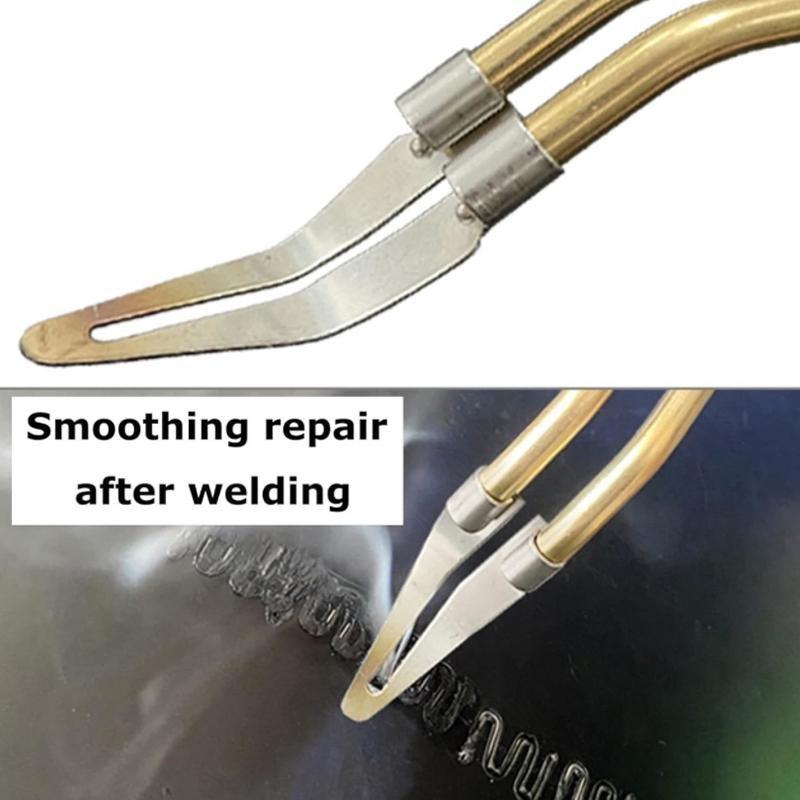 3pcs Adjustable Smooth Head Soldering Repair Iron Smooth Head 45 Degree Elbow Design For Variety Welding Tools Welding Repair