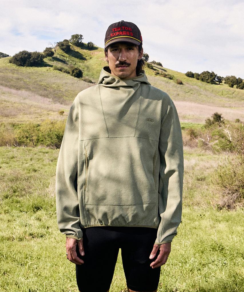 Aqe Waffle Hoodie Light Khaki Fht2045