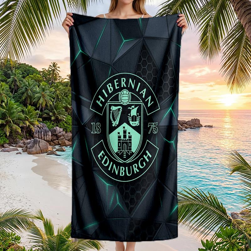 Asciugamano da Spiaggia Hibernian FC Asciugatura Rapida Microfibra Assorbente Portatile da Viaggio per Nuoto