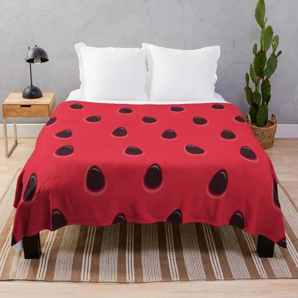 Coperta Morbida Anguria Rossa Matrimoniale Leggera in Pile di Flanella per Divano Letto Divano Viaggio Campeggio per Bambini Adulti