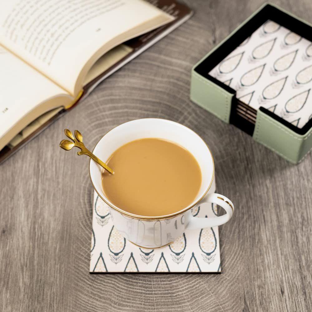 Leather Coasters - Tea Coaster - Dining Table Decor Accessories - Coster Set For Dining Table For Hot Pots