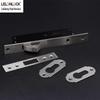 Stainless Steel Sliding Door Lock with Single Narrow Hook for Bathrooms