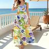 Women's Sleeveless Maxi Dress Vivid Floral Print,Comfortable Fabric,Flowy Skirt,Versatile Style for Daily Commute,Casual Days & Vacation