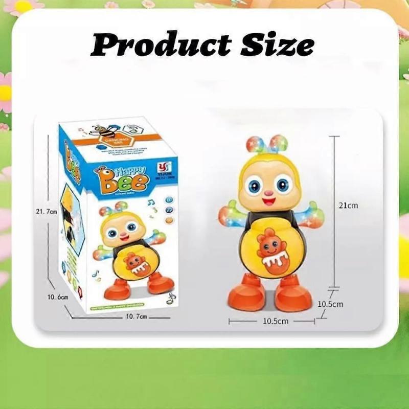 Musical Dancing Bee Electronic Cartoon Bee Preschool Learning Toys for Kids Gift
