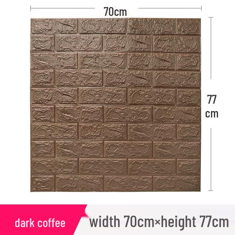 3D Foam Self-Adhesive Wall Stickers: Waterproof, Anti-Collision, Soft Pack Wallpaper for Bedroom Decoration