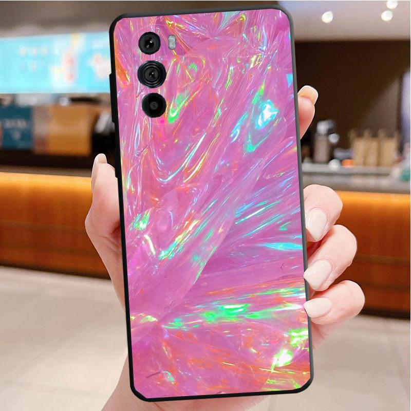 

Phone Case For Motorola Edge 50 40 Pro 50 40 30 Ultra Neo Fusion Moto G84 G54 G24 G53 G72 G60Glitter Aesthetic Girl Moto G53