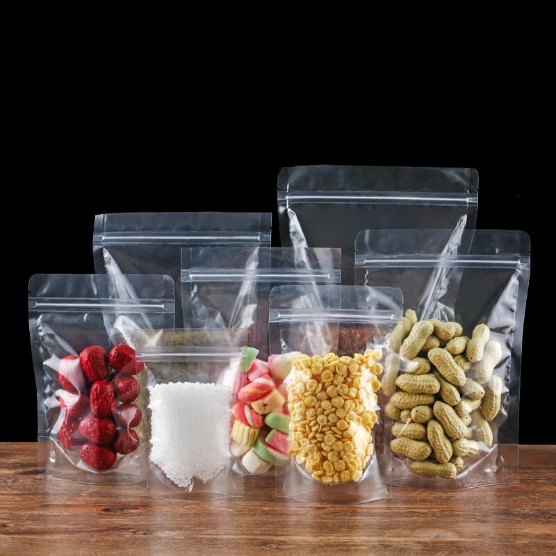 Transparente selbstverschließende Aufbewahrungsbeutel
