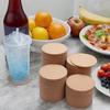 4/8/12pcs Cork Coasters for Drinks Teacup Coffee Cup Round Absorbent Coasters Cold Hot Beverages Drink Coaster for Bar Kitchen