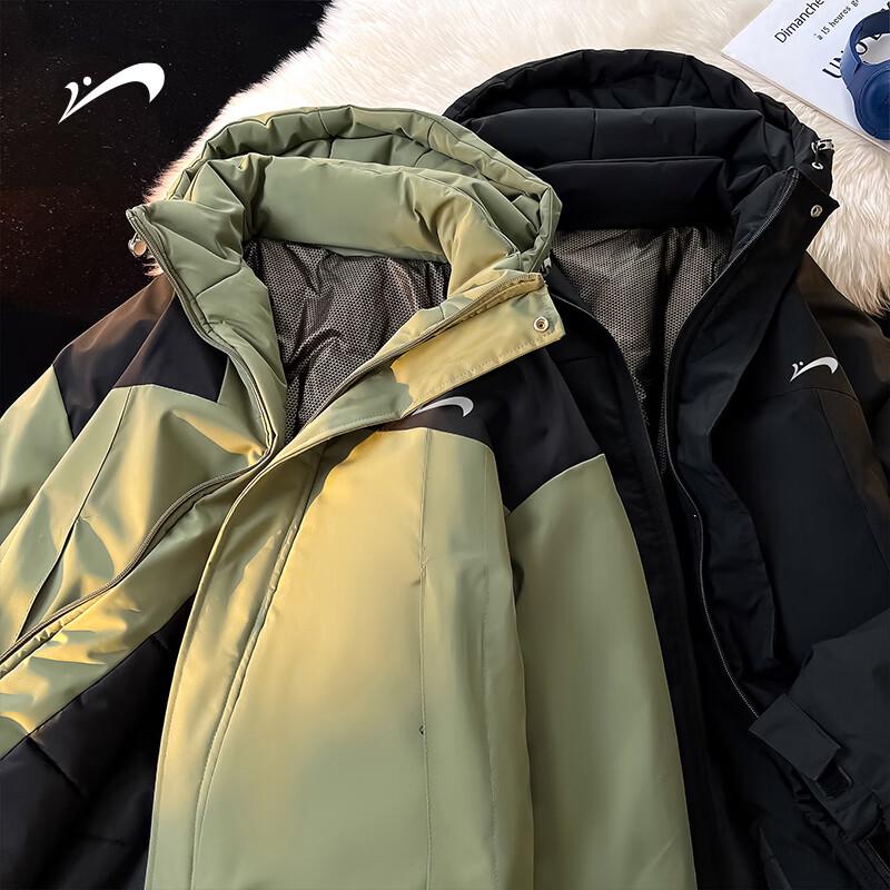 

Мужская зимняя утепленная куртка с капюшоном Guirenniao M