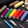 97Pcs/Set Portable Sewing Kit with Case Colorful Thread Needle Tailor Scissors Tape