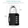 ORIA Combination Padlock 2PCS Password Locks 4 Digit Waterproof Outdoor Lock For Door Suitcase Bag Package Cabinet Locker Window