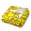Yellow Duck Plush Blanket Students  Flannel Throw Blanket For Home Decor Warm Custom Quality Bedspread Gift