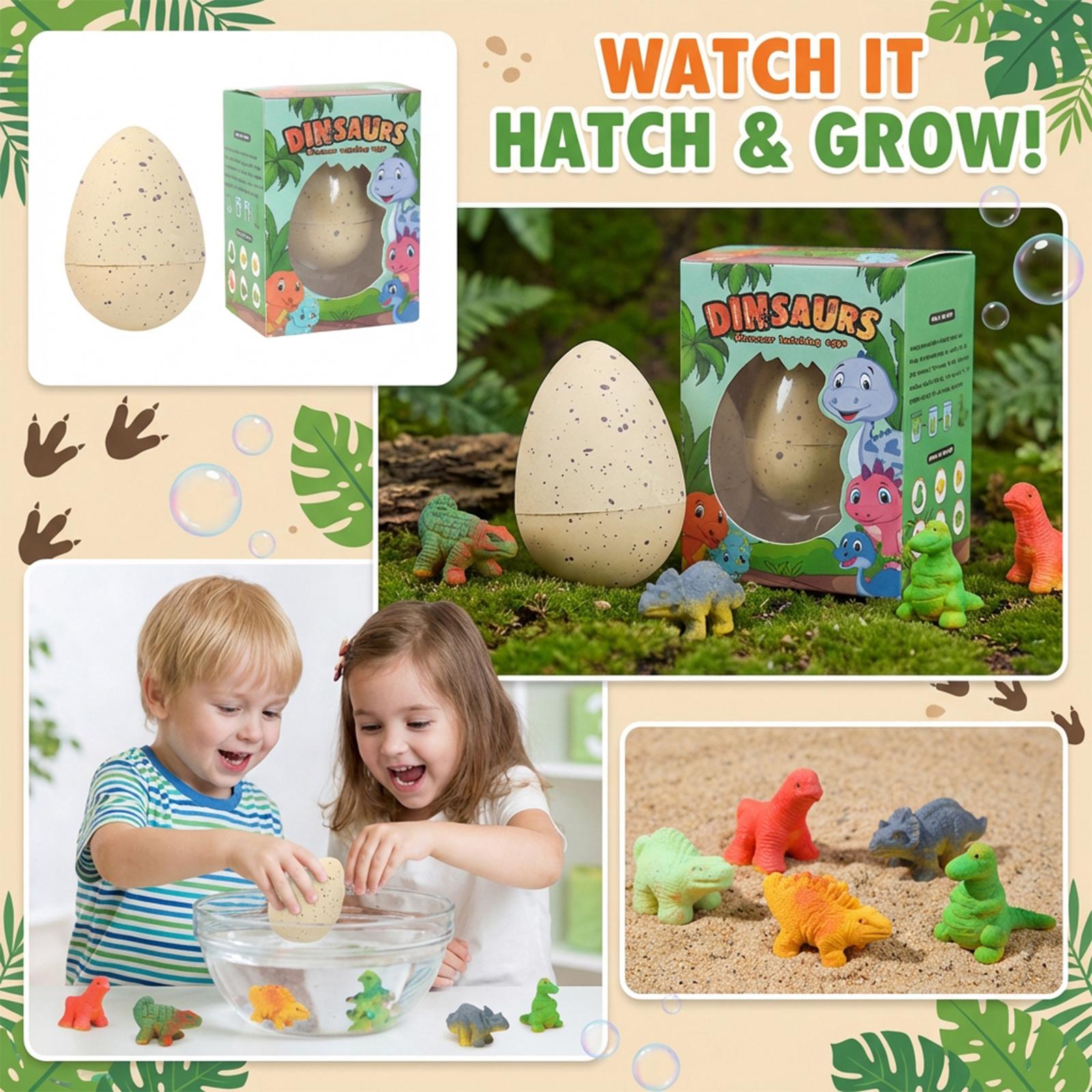 

Dinosaur Egg Soaking In Water Expands - A Toy For Boys And Girls; Water-soaked And Hatching Dinosaur Egg (random). One Size