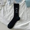 Ballet Style Solid Color Bow Mid Tube Socks Summer Cotton Lightweight Breathable Fashionable Soft Comfortable Casual Women Socks