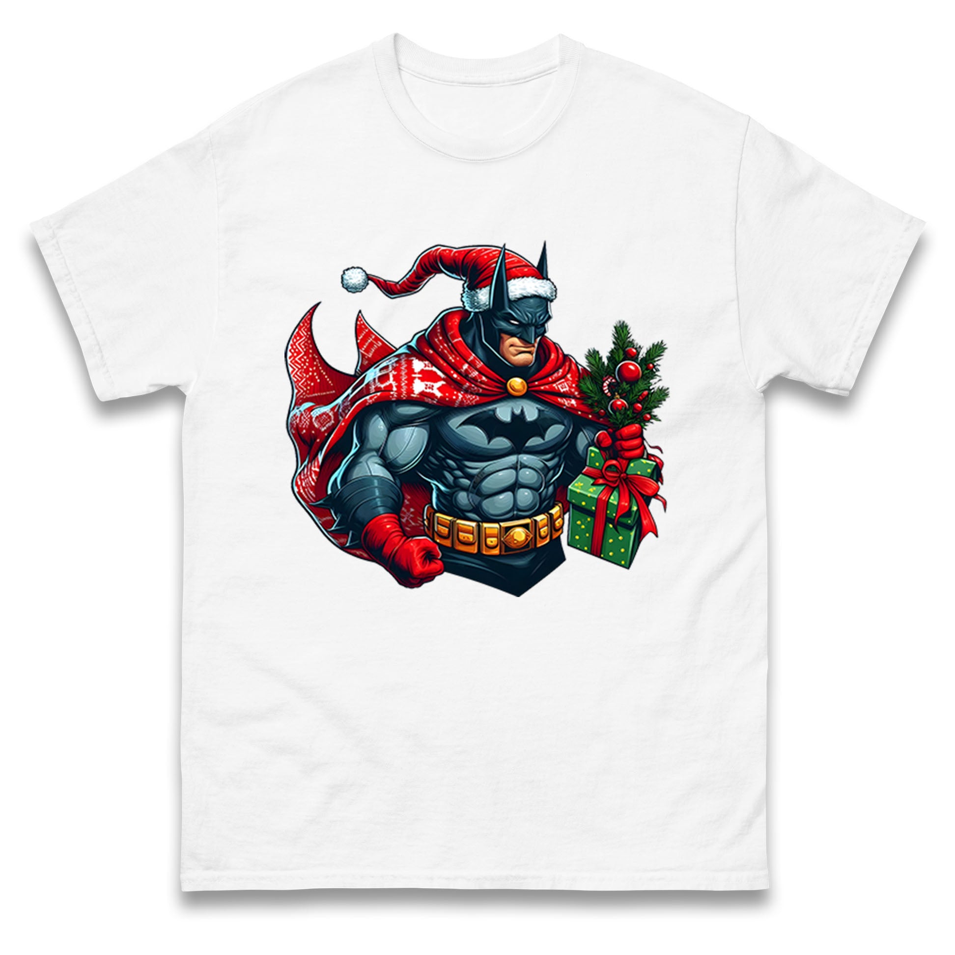 Batman Santa T Shirt Tshirt Mens Womens Unisex Tops Tees M