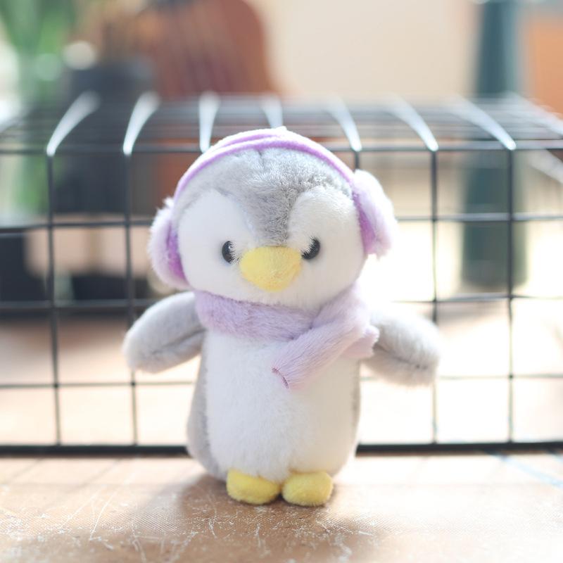 

Милые наушники, плюшевая кукла пингвинчик, мягкая тряпичная кукла, брелок-подвеска, девчачьи украшения для сумки, мягкая игрушка, детские подарки серый