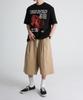 UMM City Boy Double-Pleat Bermuda Elastic Pants Beige