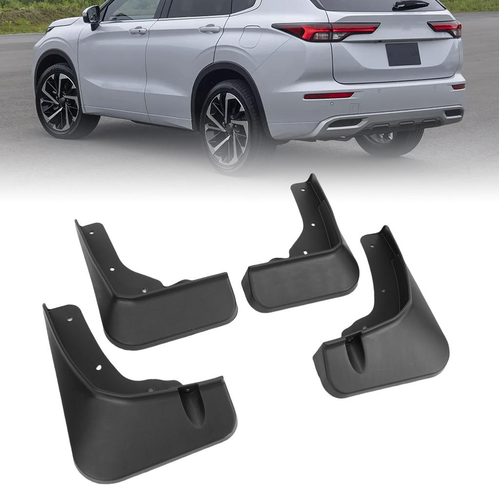 4PCS Mud Flaps Set with Screws Front Rear Wheel Mud Guards Replacement for Mitsubishi Outlander 2022 - 2025