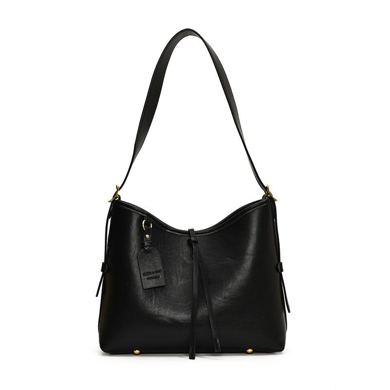 

Large Capacity Bag Women s New Shoulder Bag Commuter Messenger Tote Bag чорний