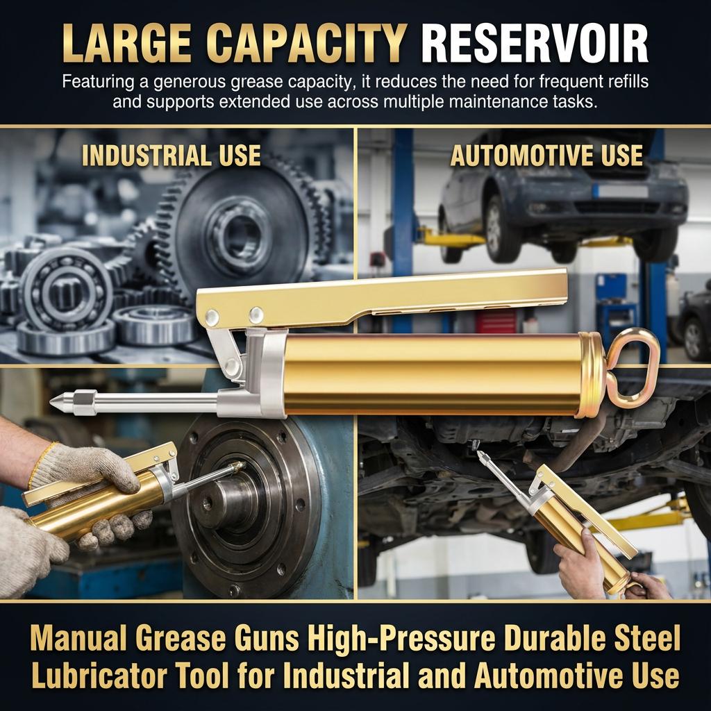Manuelle Fettpresse 100/200CC Hochdruckschmierer mit Griff für Industrieausrüstung und Autoreparatur