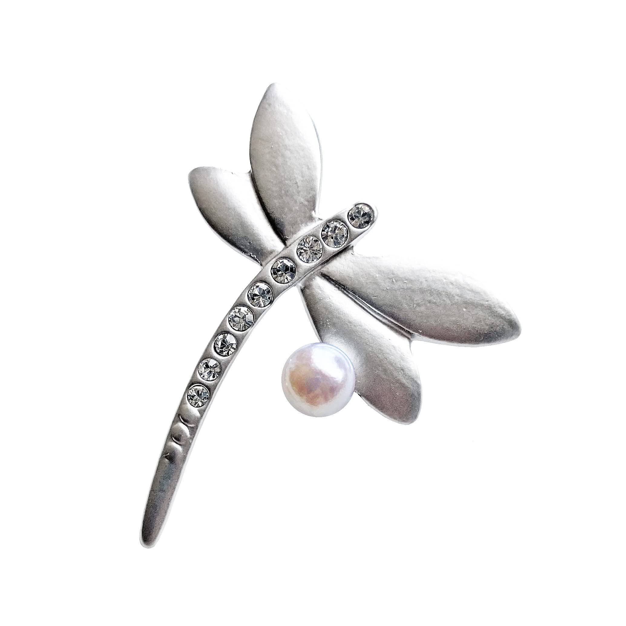 

Pin Brooch Akoya Pearl Dragonfly ABR385 Pearl Brooch Dragonfly [enyapearl]