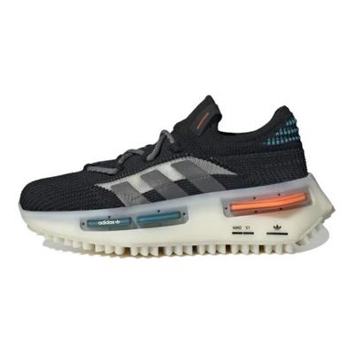 NMD_S1 J Noir Turquoise Orange Chaussures pour Enfants Noir Core Gris Cinq Blanc Cassé GW2186