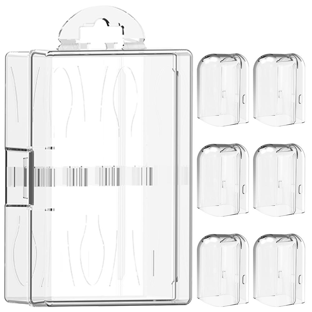 6 Pcs Toothbrush Head Dustproof Covers with Brush Heads Travel Case, Compatible with Philips Sonicare Electric Toothbrush Heads