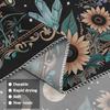 Mystic Celestial Butterfly Tapestry,Boho Moon Phase Sunflower Crystal Print Large Wall Hanging for Bedroom Living Room Aesthetic